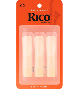 Rico Bass Clarinet Reeds 3-Pack - 2.5