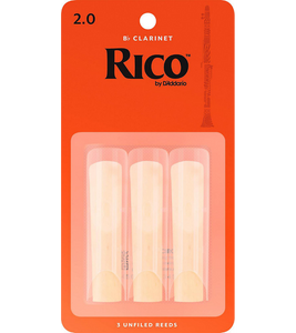 Rico Bb Clarinet Reeds 3-Pack - 2.0