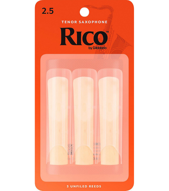 Rico Tenor Saxophone Reeds 3-Pack - 2.5