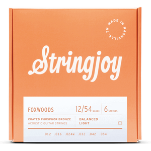 Stringjoy Foxwoods Light Gauge 12-54 Coated Phosphor Bronze