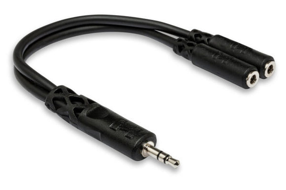 Hosa YMM-232 Y Cable 3.5mm TRS to Dual 3.5mm TRSF