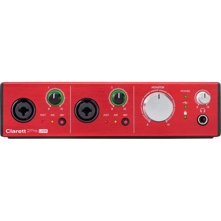 Focusrite Clarett 2Pre USB – Strings & Things Music LLC