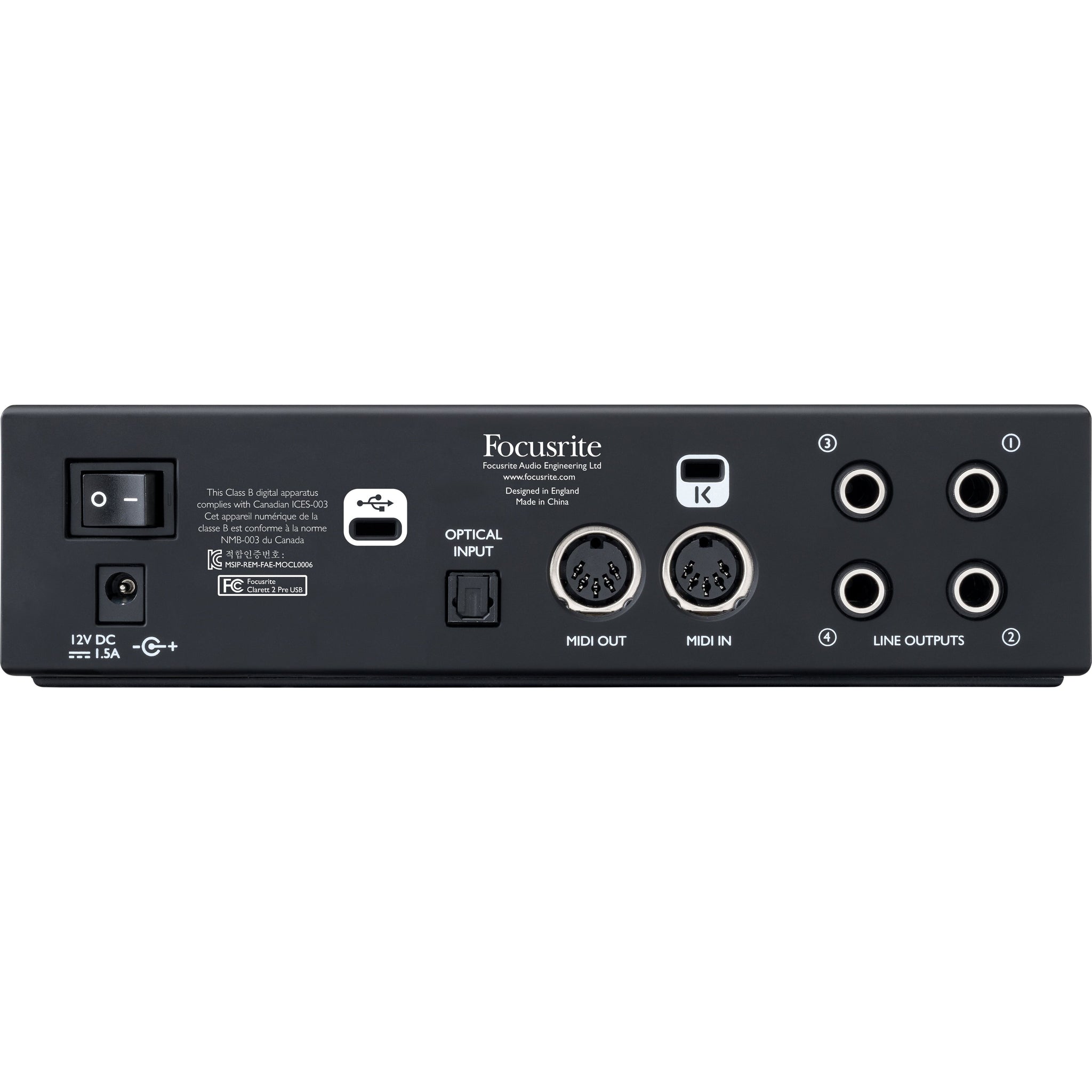 Focusrite Clarett 2Pre USB – Strings & Things Music LLC