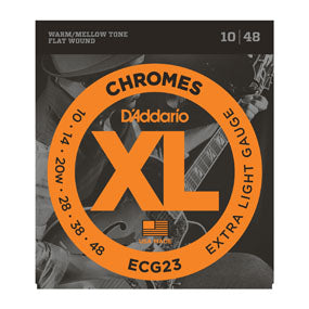 D'Addario ECG23 Chromes Flat Wound 10-48