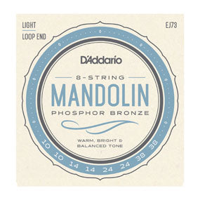 D'Addario EJ73 Phosphor Bronze Light Mandolin Strings 10-38