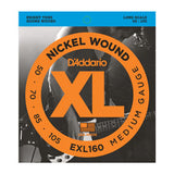 D'Addario EXL160 Nickel Wound Medium Long Scale Bass Strings 50-105
