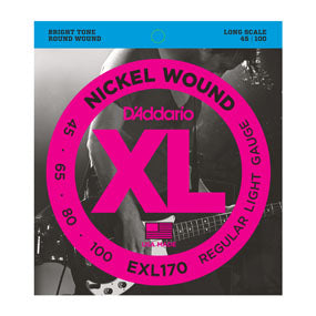 D'Addario EXL170 Nickel Wound Light Long Scale Bass Strings 45-100