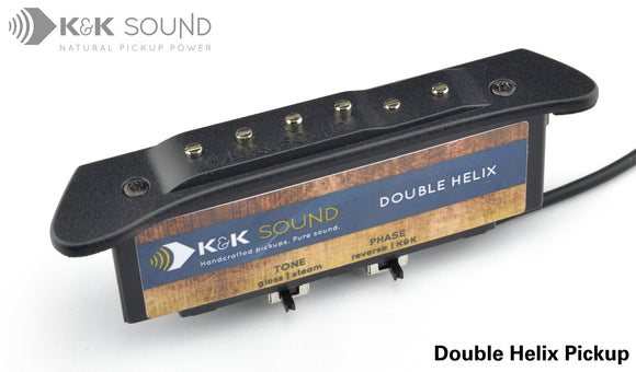 K&K Double Helix Solo Acoustic Guitar Soundhole Pickup