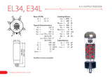 JJ Electronic E34L Power Vacuum Tubes - APEX Matched Pair