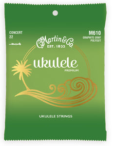 Martin M610 Premium Ukulele Polygut Strings - Concert