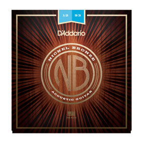 D'Addario NB1253 Light Nickel Bronze Acoustic Guitar Strings 12-53