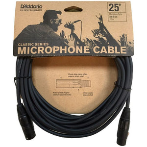 D'Addario Classic Series 25ft Microphone Cable