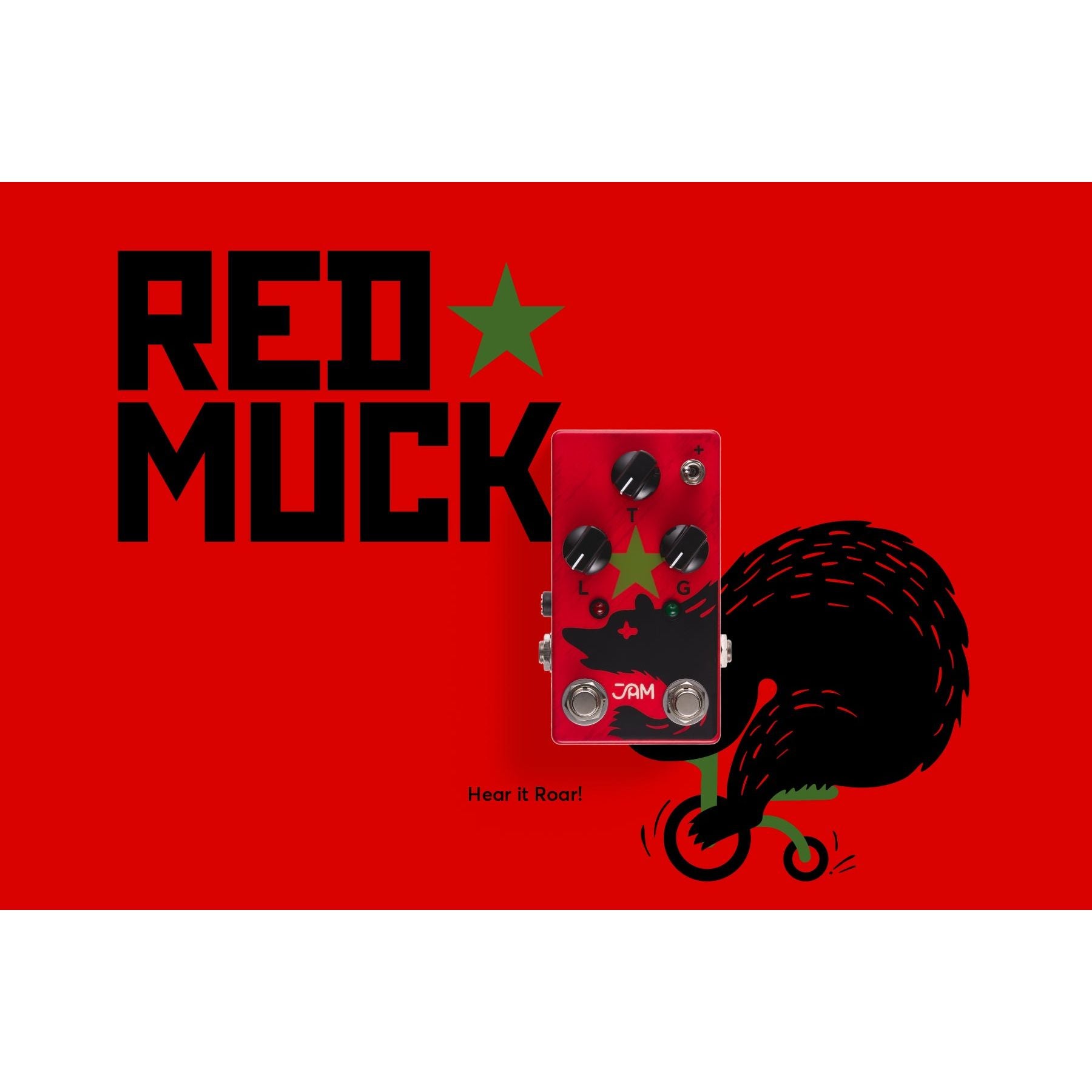 jam pedals red muck JAM Pedals Red Muck mk.2 Fuzz/Distortion